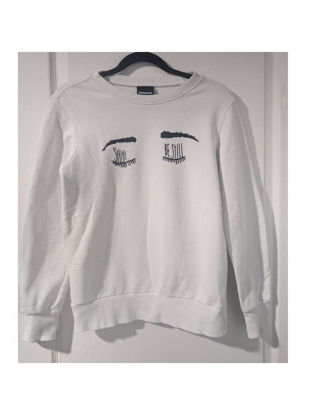 AMENPAPA | "Be Still" Spiritual Graphic Sweatshirt